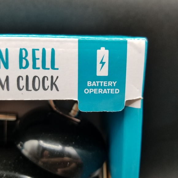 Sharp Black Twin Bell Alarm Clock  Perfect for Heavy Sleepers Loud Bell Alarm - Picture 2 of 6